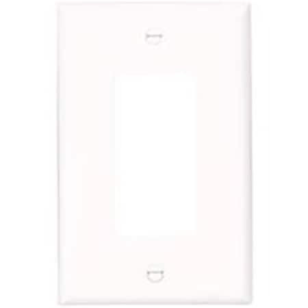 Cooper Industries 1 Gang Decorator Poly Mid Wall Plate - White 9234808