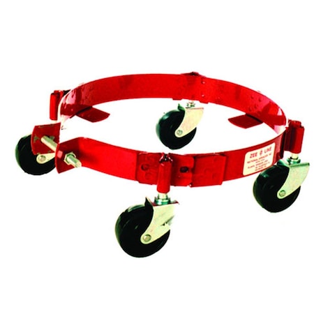 Dendesigns Band-Type Dolly with Phenolic Casters for Pail, 25-50 Lbs DE1112950
