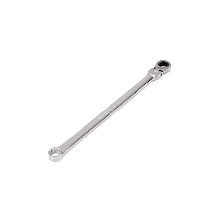 Tekton 15 mm Long Fixed/Flex Head 12-Point Ratcheting Box End Wrench WRB35415