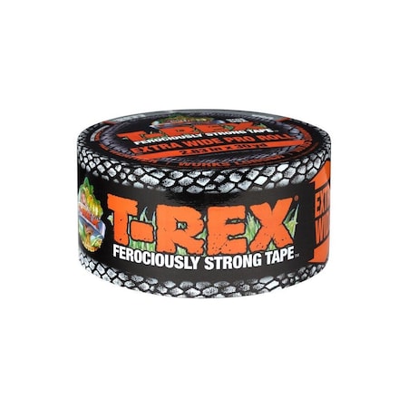 T-Rex Duct Tape, 30 yd L, 2.83 in W, Polyethylene-Coated Cloth Backing, Gunmetal Gray 241358