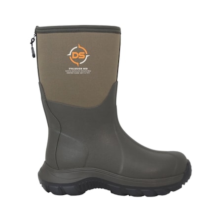 Dryshod Evalusion Mid Super Lightweight Waterproof Boot, Rubber, Insulated, Brown, Mens Size 8 EVA-MM-BR-008