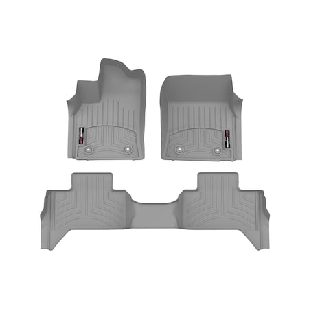 Weathertech Grey, Front and Rear Floorliners 461708-1-3