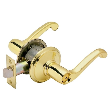 Schlage Flair Series Privacy Lever, Brass F40V FLA 605
