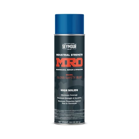 Seymour Midwest MRO Industrial High-Solids Spray Paint, Safety Blue, 16 oz 6201427-1