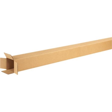 Zoro Select 4 in x 4 in x 72 in Shipping Box, Kraft, Corrugate, Single Wall, 32 ECT 4472