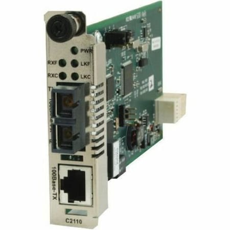 Transition Networks MEDIA CONVERTER- 100BASE-TX TO 100BASE-FX, MM SC, 2KM C2110-1013