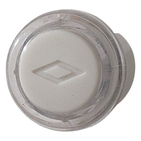 Broan-Nutone Pushbutton, Clear, White Cap, Lighted PB18LWHCL