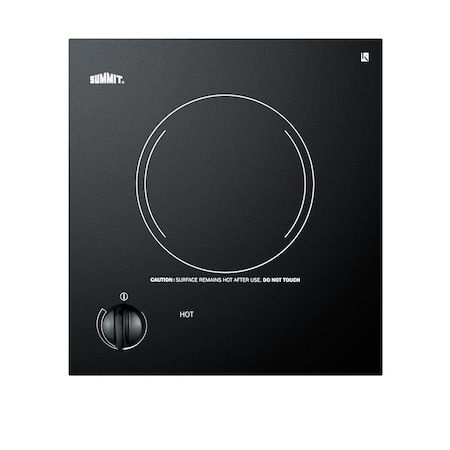 Summit 12in Wide 115V 1-Burner Radiant Cooktop CR1115
