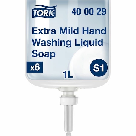 Tork Premium Extra Mild Soap, Unscented, 1 L Refill, 6PK 400029