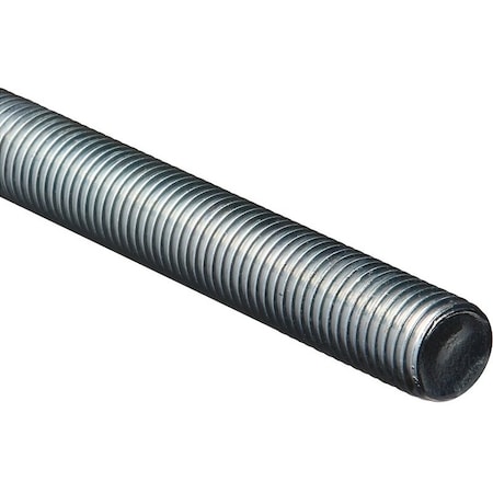 Stanley 179663 Threaded Rod, 18 Thread, 72 in L, A Grade, Steel, Zinc, UNC Thread N179-663
