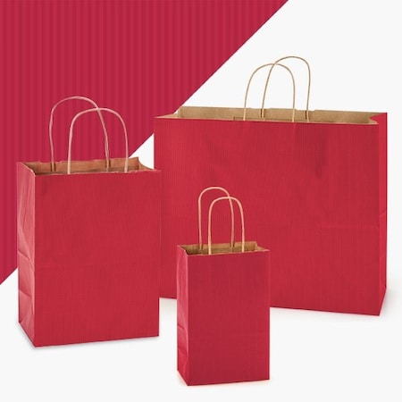 Nashville Wraps Really Red Shadow Stripe Kraft Bag Assortment, 125PK 12SSARR