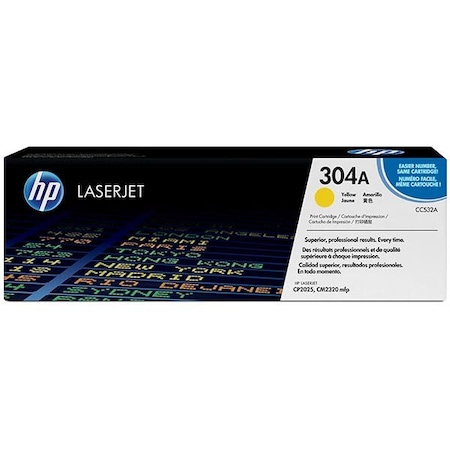 Hp 304A (CC532A) Yellow Original LaserJet Toner Cartridge (2,800 Yield) CC532A