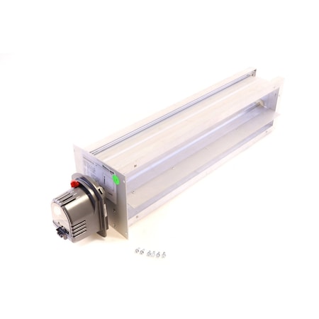 Resideo 22'' W X 6'' H Zone Damper 24Vac Power Closed/Spring Return Open Two Position Motor on 6'' Side ZD22X6TZ