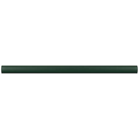 Apollo Tile Arte 0.47 in. x 7.87 in. Matte Green Ceramic Pencil Tile Trims 0.3 sq. ft./case, 10PK RID88LRLPENM