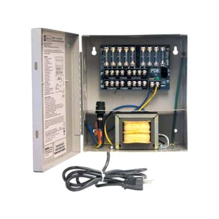 Altronix Power Supply 8 Fuse, Line Cord ALTV248UL3