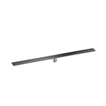Axor Drains Floor Installation 39 3/8" in Brushed Black Chrome 42523341
