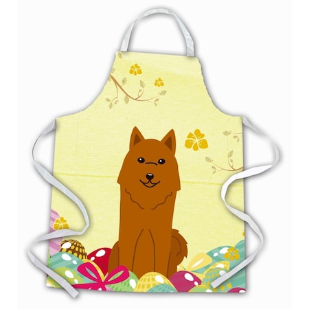 Carolines Treasures Easter Eggs Karelian Bear Dog Apron BB6022APRON