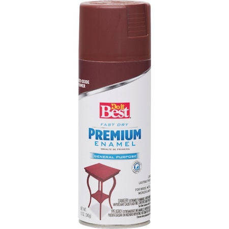 Do It Best Premium Enamel Red 12 Oz. All-Purpose Spray Paint Primer 203494D