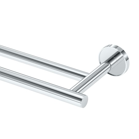 Gatco Sky 24" Double Towel Bar, Chrome 5554