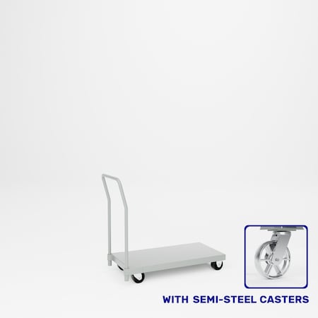 Pucel Dolly Platform Truck, 18 in W x 36 in L x 36 in H, Light Blue 18-PTD-36S