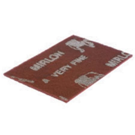 Mirka Abrasives Mirlon 18 Series Non-Woven Scuff Pad, 6 in W x 9 in L, 360 Grit 18-111-447RP