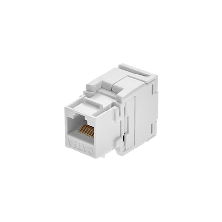 Monoprice Networking Keystone, RJ45, White, Shielded 15664