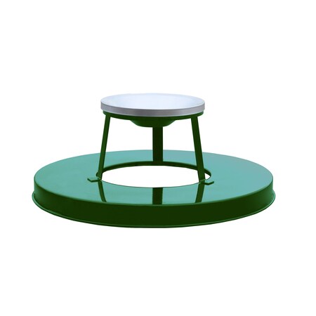 Witt Industries Green Outdoor, Metal Ash Top M3601-ATL-GN