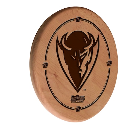 Holland Bar Stool Co DePaul University 13" Laser Engraved Solid Wood Sign WSgnLNatDePaul