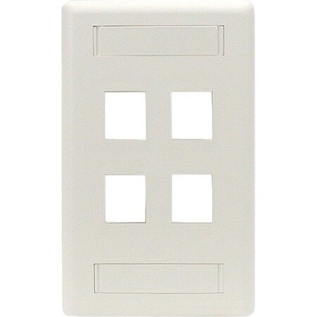 Black Box Gigastation2 Wallplate, 1-Port Single-Gang, Office White WPT456