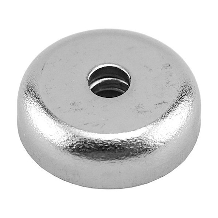 Zoro Select Rare Earth Magnet, Silver, Steel NAC006200NBX