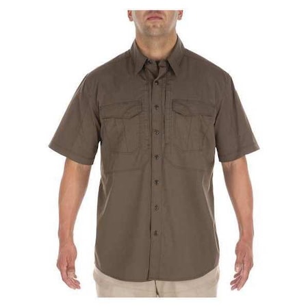 5.11 Stryke Shirt S/S Tundra M, 38% Cotton, 62% Polyester, Button, 4 Pocket(s), Tundra, M 71354ABR-192-M