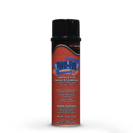 Quest Specialty Two-Fer Leather & Vinyl Cleaner 20 oz. Can, 2PK 8130-2