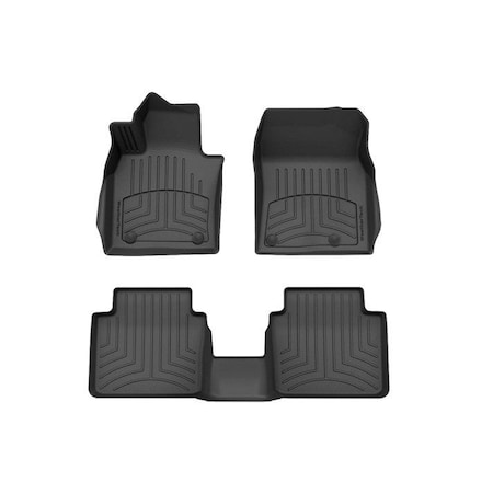 Weathertech Black, Front and Rear FloorLiner HP 441739-1-2IM