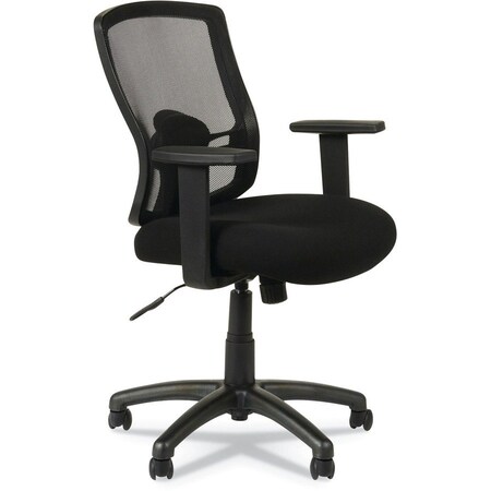 Alera Alera® Mesh Office Chair with Swivel/Tilt - Fabric - Mid Back - Black - Etros Series ALEET42ME10B
