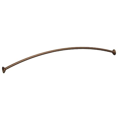 Moen Shower Rod, 60 to 72 in L Adjustable, 1 in Dia Rod, Stainless Steel, Old World Bronze DN2160OWB