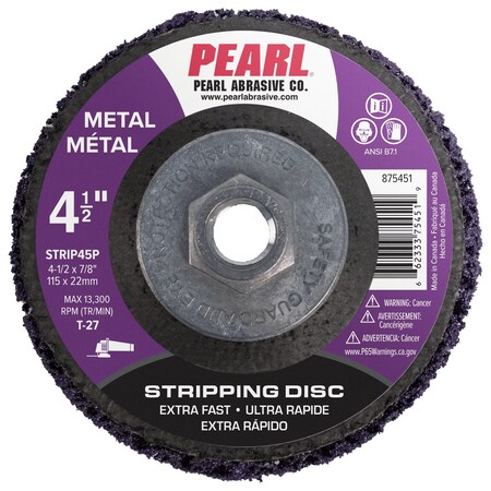 Pearl Non-Woven Stripping Disc 4-1/2" x 1/2" x 7/8" STRIP45P