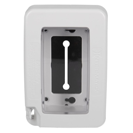 Intermatic Low-Profile Extra-Duty Plastic In-Use Weatherproof Cover, Single-Gang, Vrt/Hrz, White WP7000W