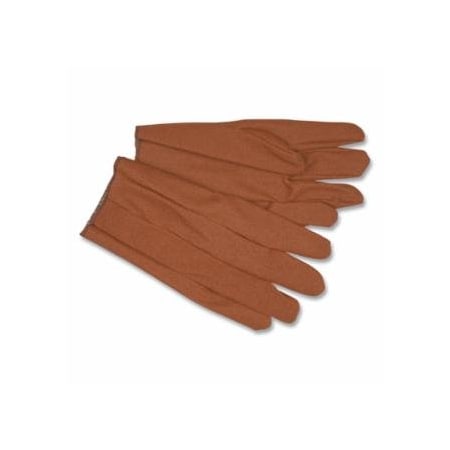 Mcr Safety Vinyl Impregnated Gloves, Slip-On Cuff, Unlined, XL, Russet, 12PK 127-9800J
