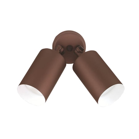 Lucent 2-Light Double Cylinder Bronze Outdoor Wall Light LU1112174