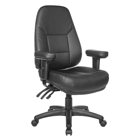 Office Star Products EC Series Professional Ergo High Back Chair, Dillon Black EC4300-R107