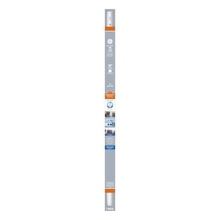 Ge Tube Light Bulb, Type A, T8 Linear Lamp, 17 W Equivalent, Medium Bi-Pin Lamp Base, Frosted 93129784