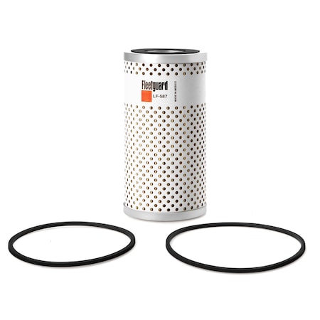 Fleetguard Oil Filter, 6.5 in L, Cartridge LF587