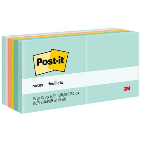 Post-It Notes 655AST, 3"x5" (76mmx127mm), Ma, PK24 654AST