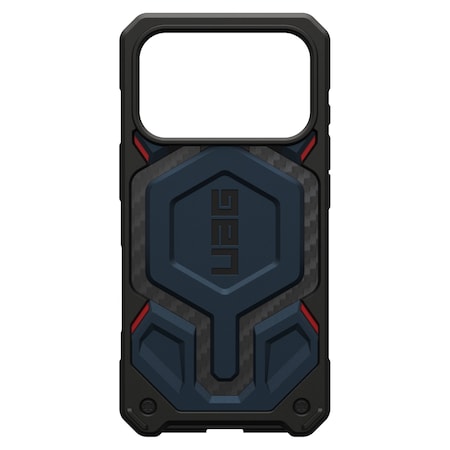 Urban Armor Gear Monarch Pro Case For Apple Iphone 17 Pro - Carbon Fiber Mallard And Red 114513115542