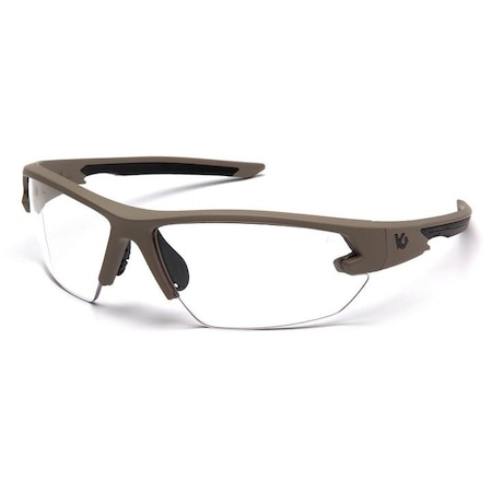 Venture Gear Tactical Semtex 2.0 , Tan frame/clear anti-fog lens VGST1410T