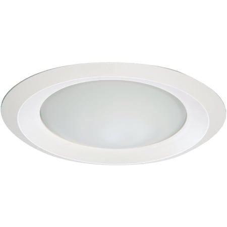 Halo 6'' Wht Disc Frosted Glass Lens Recessed Light Fixture Trim RE-6150WH