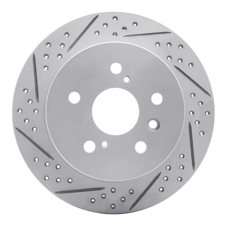 Dynamic Friction Co DFC Geoperformance Rotor - Drilled and Slotted 830-76087R
