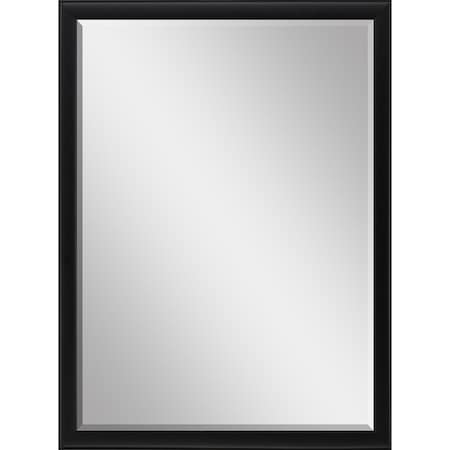 Homeroots 38" Black Solid Wood Framed Accent Mirror 632821