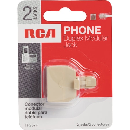Rca Almond 2-Line Phone Splitter TP257R