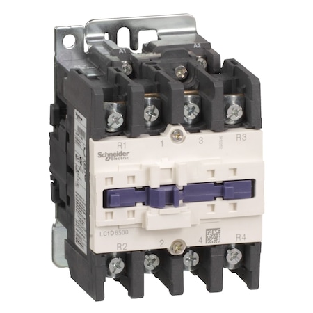 Schneider Electric 4P CONTACTOR 2NO/2NC 65A 120VAC/60HZ LC1D65008G6